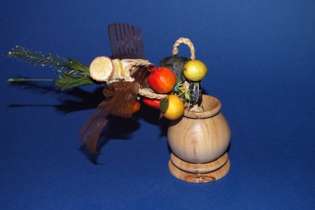 piccolo portafiori in olivo